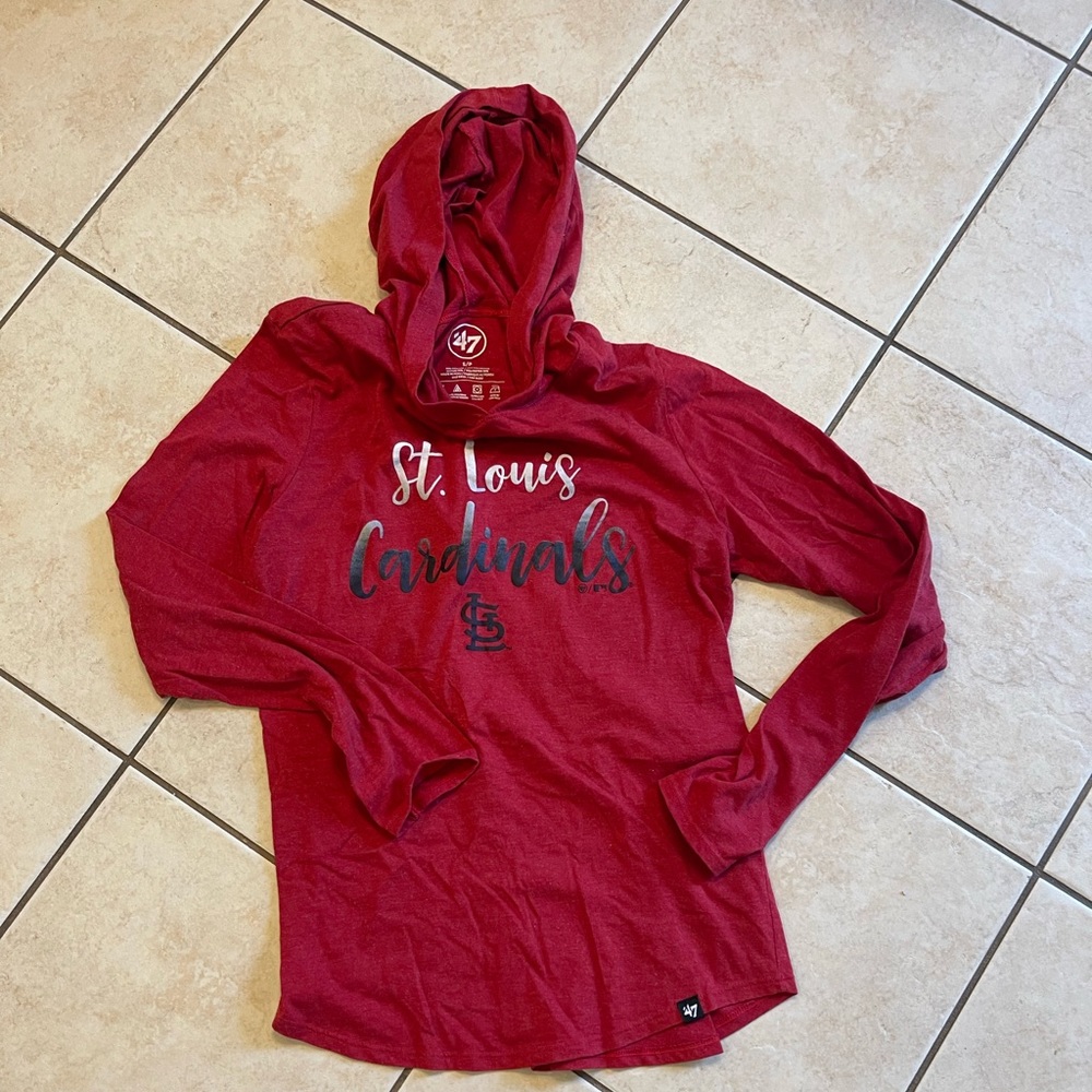 St Louis Cardinals long sleeve T-shirt hoodie